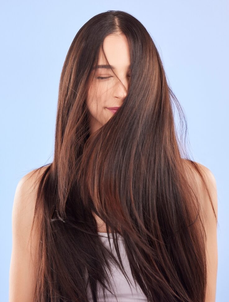 Luxury,,Texture,And,Woman,With,Hair,Care,,Cosmetics,And,Wellness